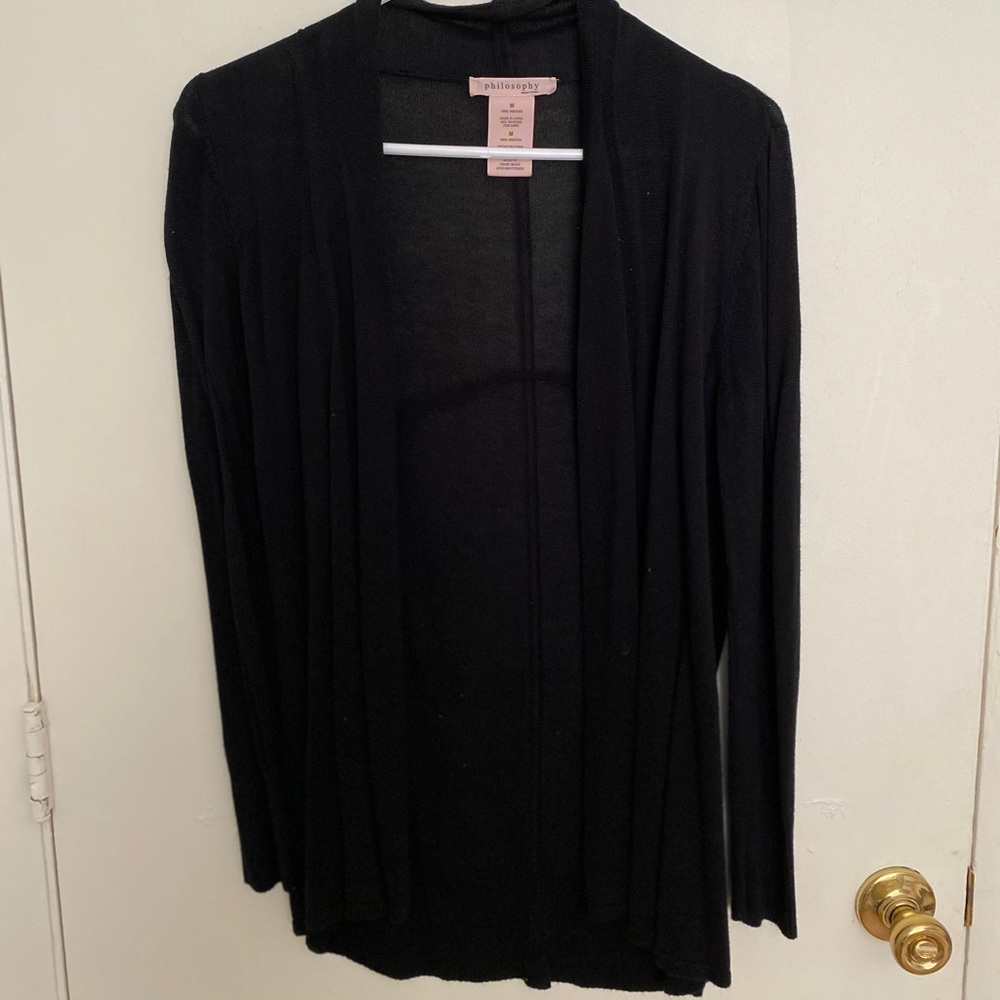 Black cardigan